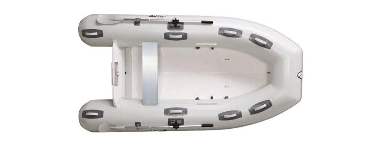 Inflatable boat – Fiberglass Hull w. Folding Transom (HB-FX)